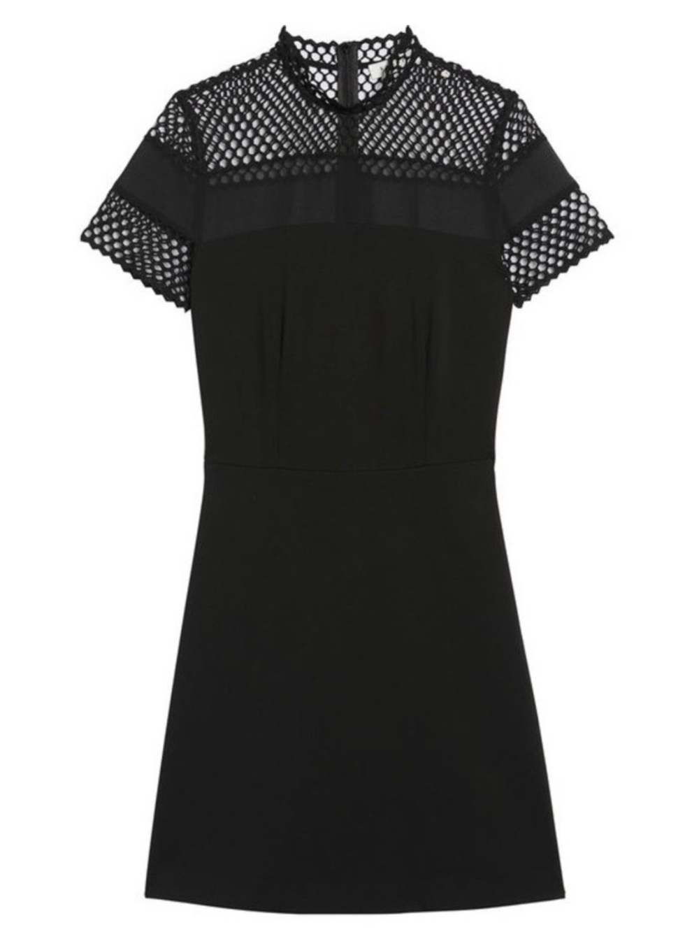 Sandro Paris Black Mini Cocktail Dress Size 2 in Black